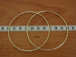 Zlaté náušnice kruhy - duté tl. 1,5
