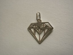 Stříbrný přívěsek - Diamant