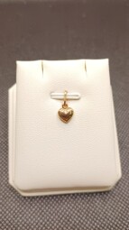 Zlatý dětský přívěsek - Srdce duté malé