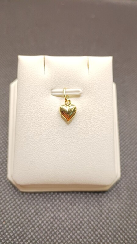 Zlatý dětský přívěsek - Srdce duté malé