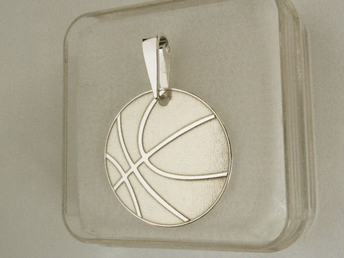 Stříbrný přívěsek - Basketbalový míč