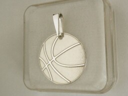 Stříbrný přívěsek - Basketbalový míč