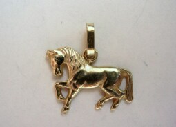 Zlatý přívěsek - Kůň