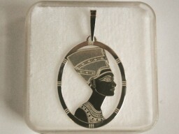 Stříbrný přívěsek - Nefertiti velká