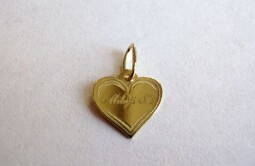 Zlatý přívěsek - Srdce "Miluji Tě"