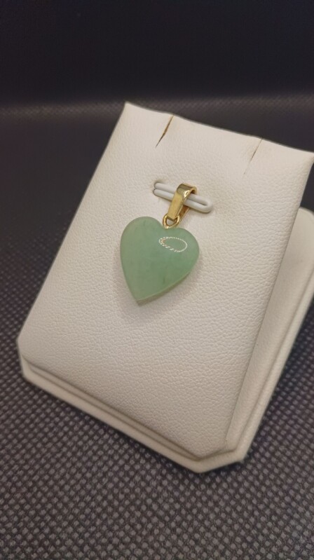 Zlatý přívěsek s polodrahokamem - Avanturin