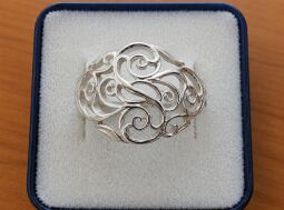 Stříbrný prsten - ornament