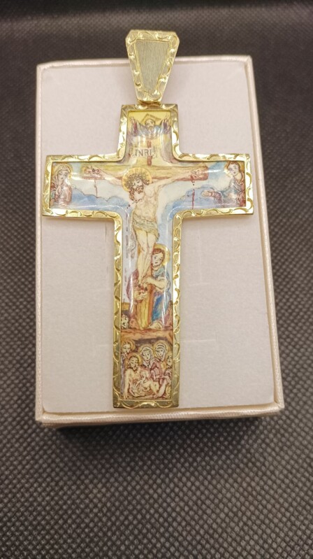 Zlatý přívěsek - Kříž