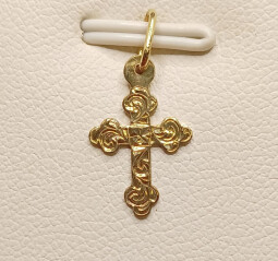 Zlatý přívěsek - Kříž malý