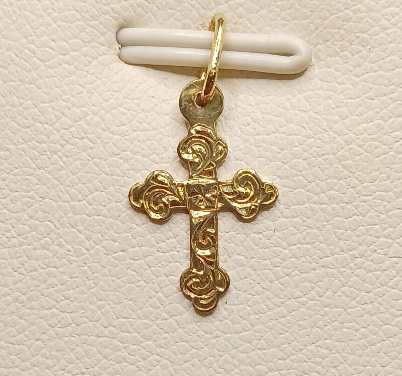 Zlatý přívěsek - Kříž malý