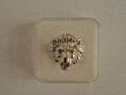 Pánský stříbrný prsten - lev