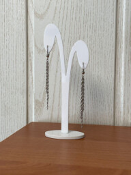 Stříbrné visací řetízkové náušnice 