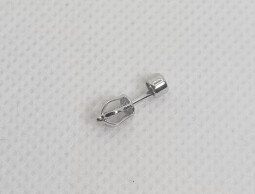 Stříbrné náušnice na šroubek  - kámen 3mm