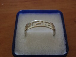 Stříbrný prsten - egyptský vzor