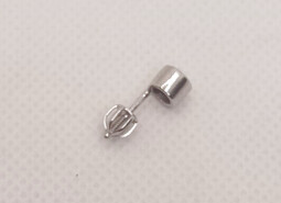Stříbrné náušnice na šroubek - kámen 5mm