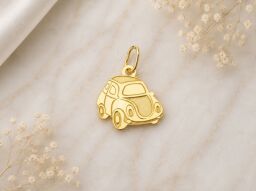 Zlatý dětský přívěsek - Auto
