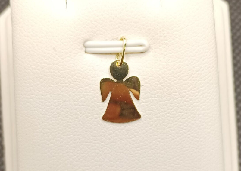 Zlatý přívěsek - andělíček hladký