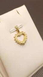 Přívěsek srdce se zirkony (CZ)