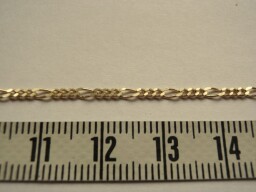 Zlatý řetízek - figaro 3+1 "0,5"