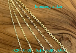 Zlatý řetízek - anker "0,35"