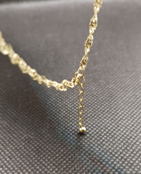 Zlatý náramek na nohu 