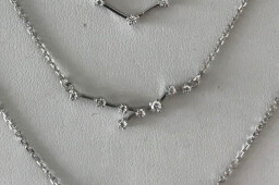 Stříbrný náhrdelník - souhvězdí se zirkony