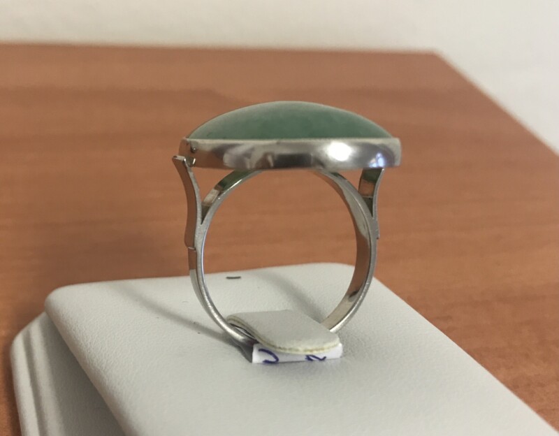Stříbrný prsten s avanturinem