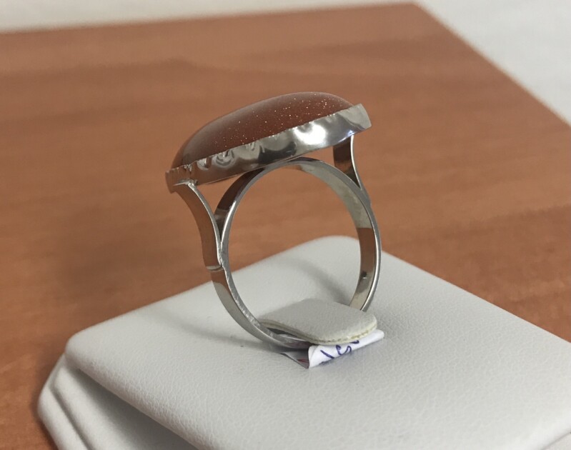 Stříbrný prsten s avanturinem